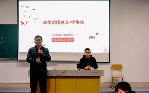 2018-2019学年第二学期商学院团总支·学生会 第一次系大会